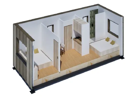 la coupure sur le plan de la maison