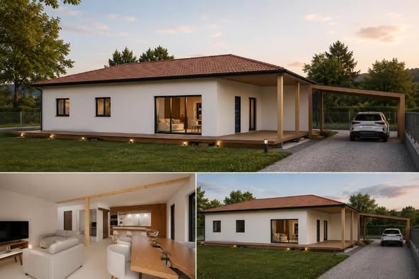 plusieurs vu sur une grand maison